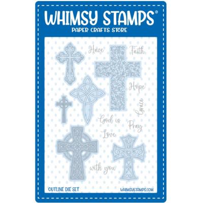 Whimsy Stamps Outline Dies - Crosses